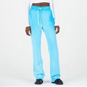 NWT Cotton Citizen 100% Cotton Vintage Blue Ombré Brooklyn Wideleg Sweatpants
